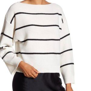 Vince Striped 100% Cashmere Top Sweater Size S/P